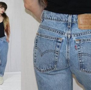 Vintage 80s Levis Womens 550 Med. Wash Denim Jeans